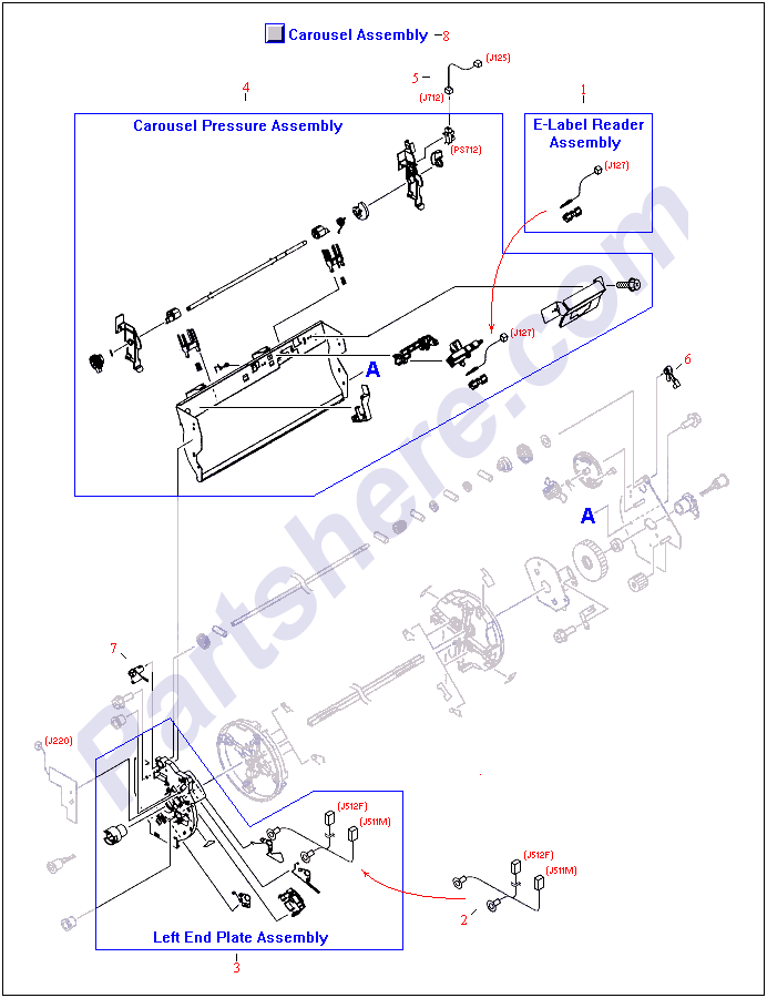 Toner Cartridge: Toner Cartridge Parts Diagram